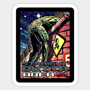 Straight Outta Area 51 Sticker